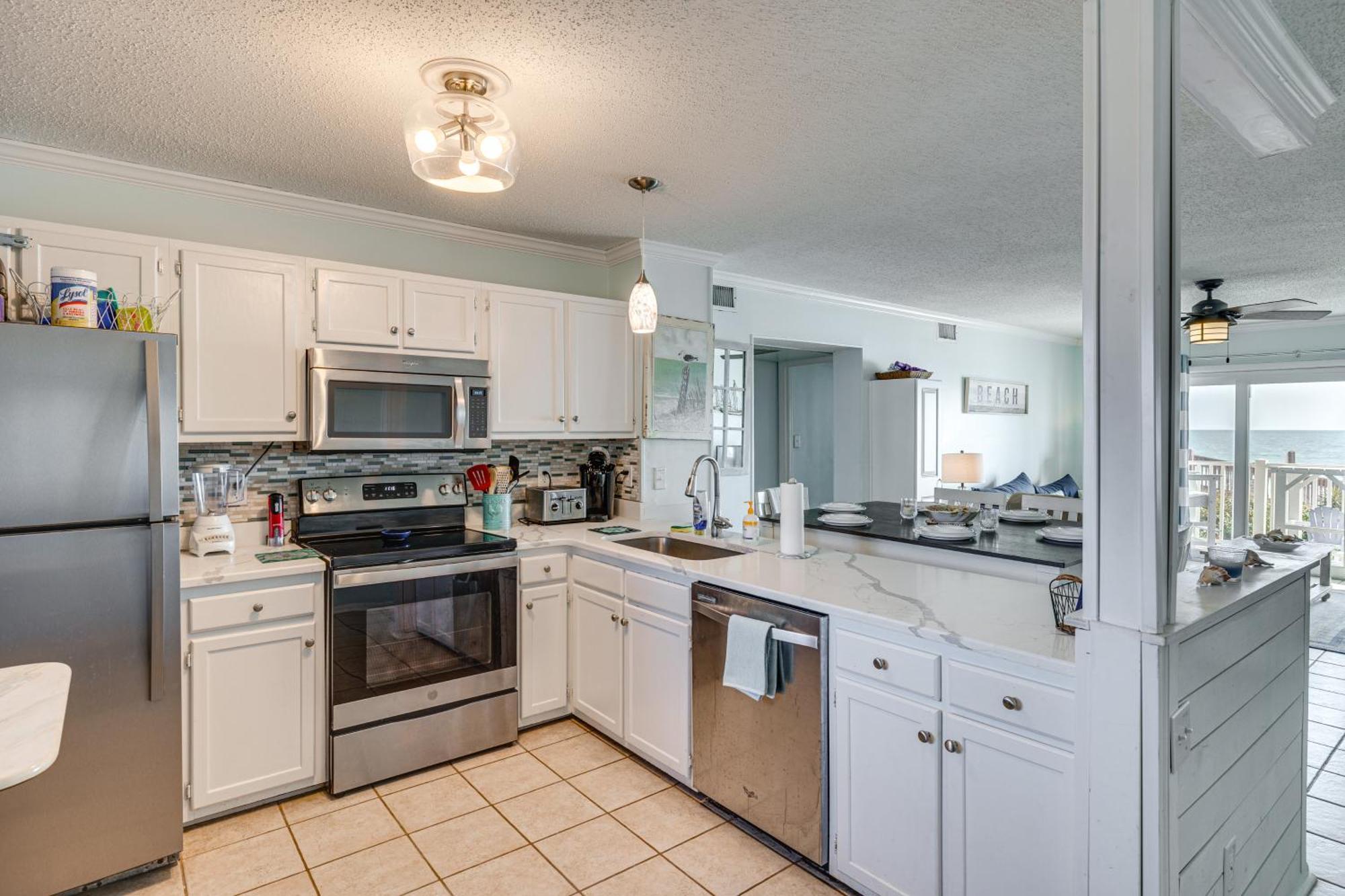 Steps To The Beach Oceanfront Condo With Lanai! North Topsail Beach Exteriér fotografie