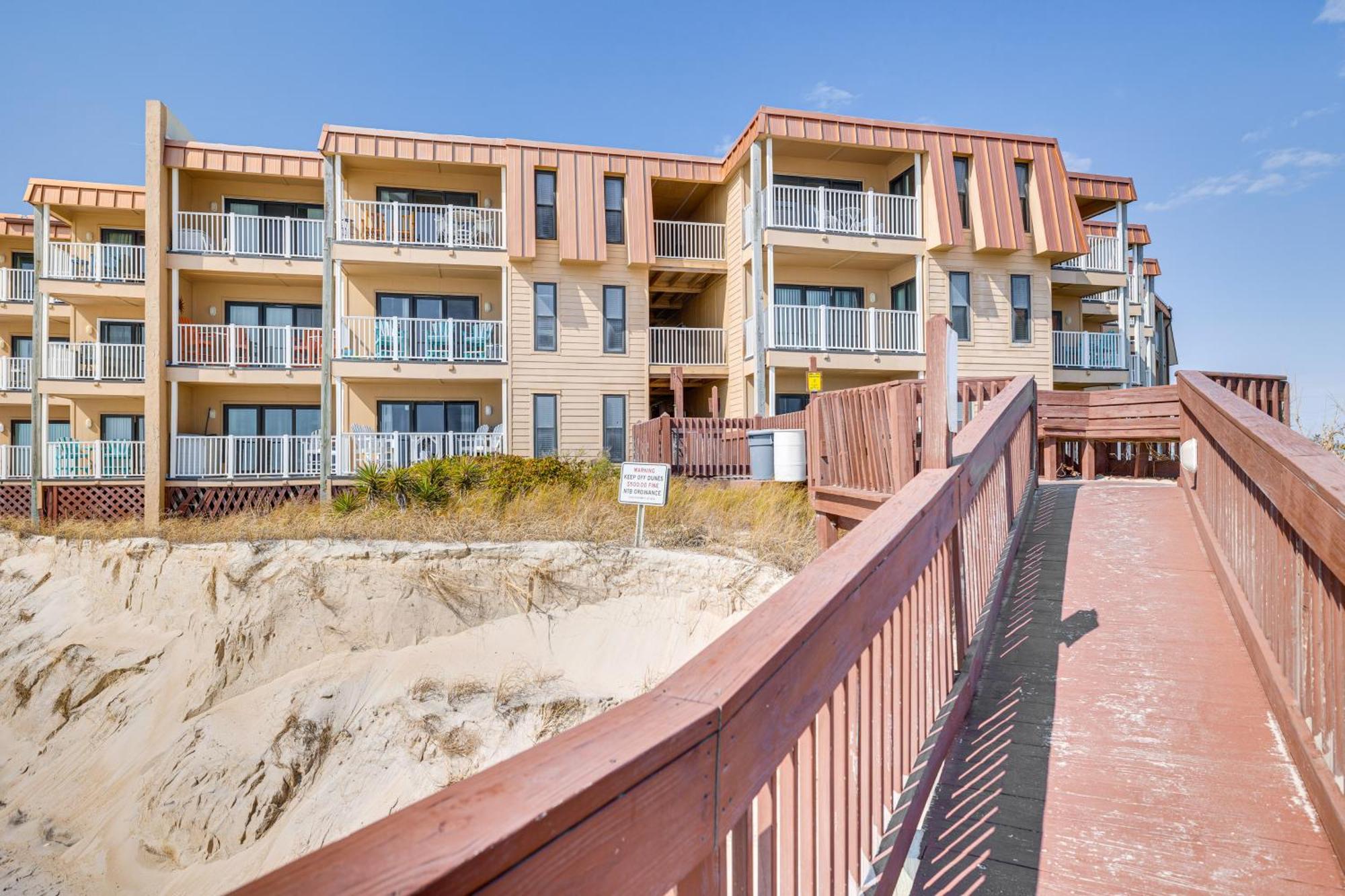 Steps To The Beach Oceanfront Condo With Lanai! North Topsail Beach Exteriér fotografie