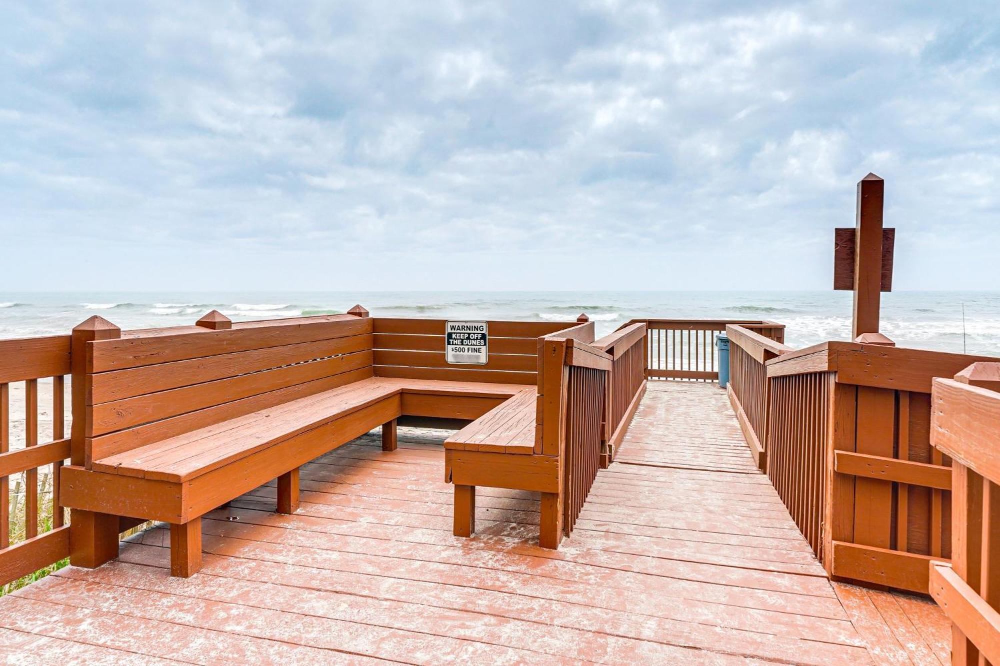 Steps To The Beach Oceanfront Condo With Lanai! North Topsail Beach Exteriér fotografie
